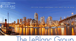 Desktop Screenshot of leblancgroup.ca