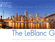 Tablet Screenshot of leblancgroup.ca